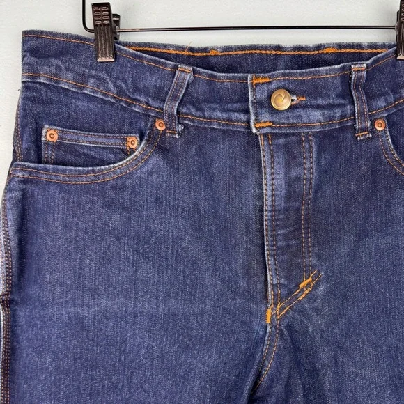 Orgin Delta Flex Legit Fit Staight Leg Jeans Men's 36x31 Blue Dark Wash‎ Denim - Picture 3 of 8